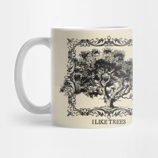 I Like Trees: Charcoal Gray Version Mug